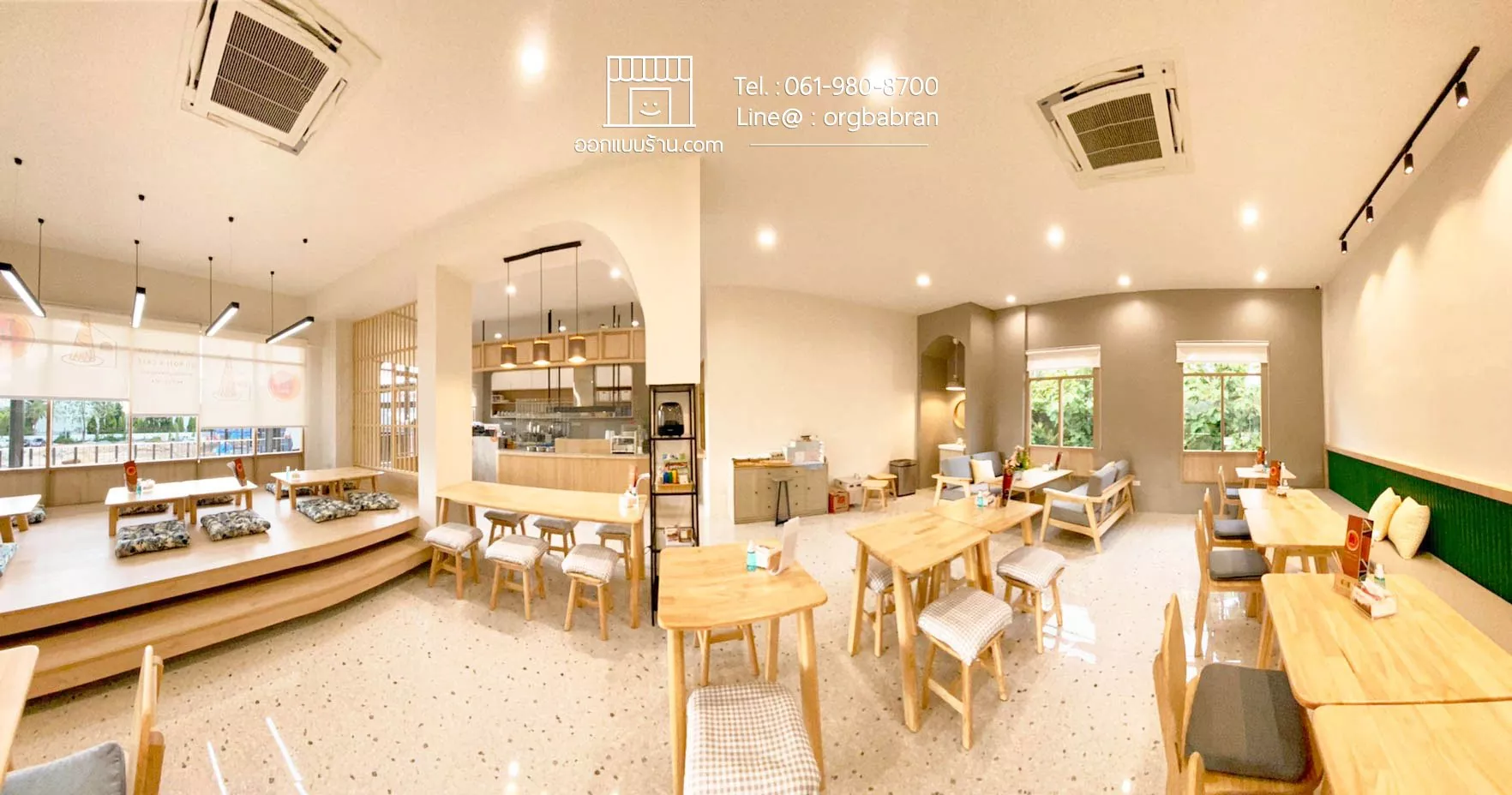 ออกแบบตกแต่งภายใน คาเฟ่ ร้านกาแฟ cafe