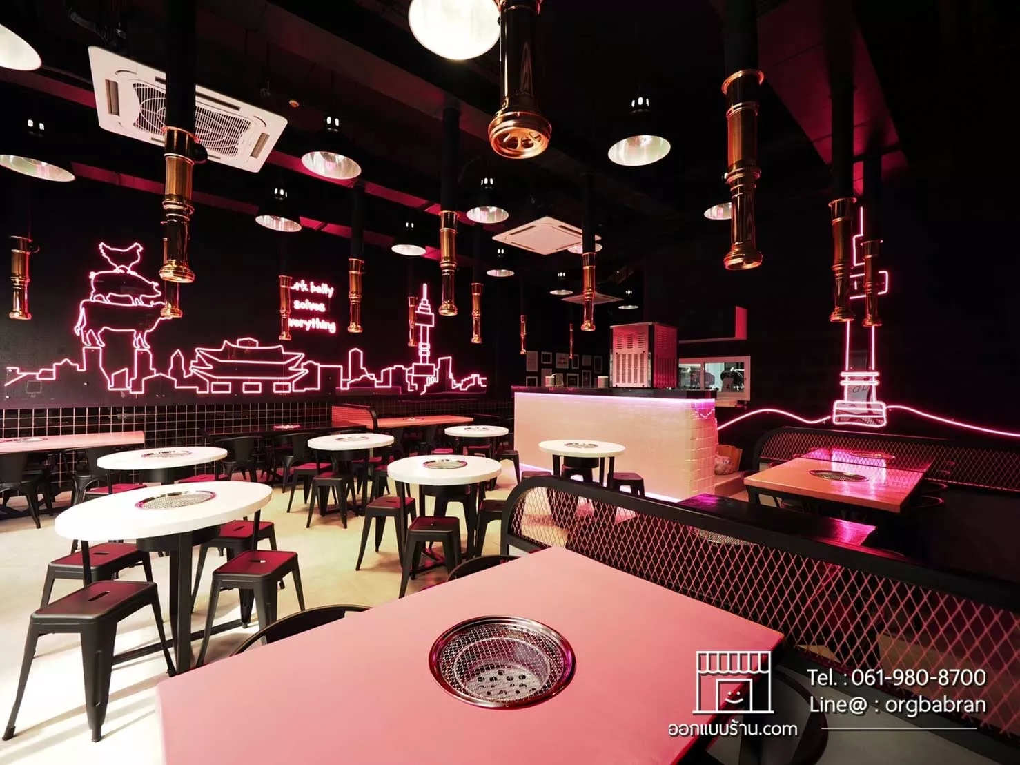 ออกแบบตกแต่งภายใน ร้านอาหาร ร้านปิ้งย่าง