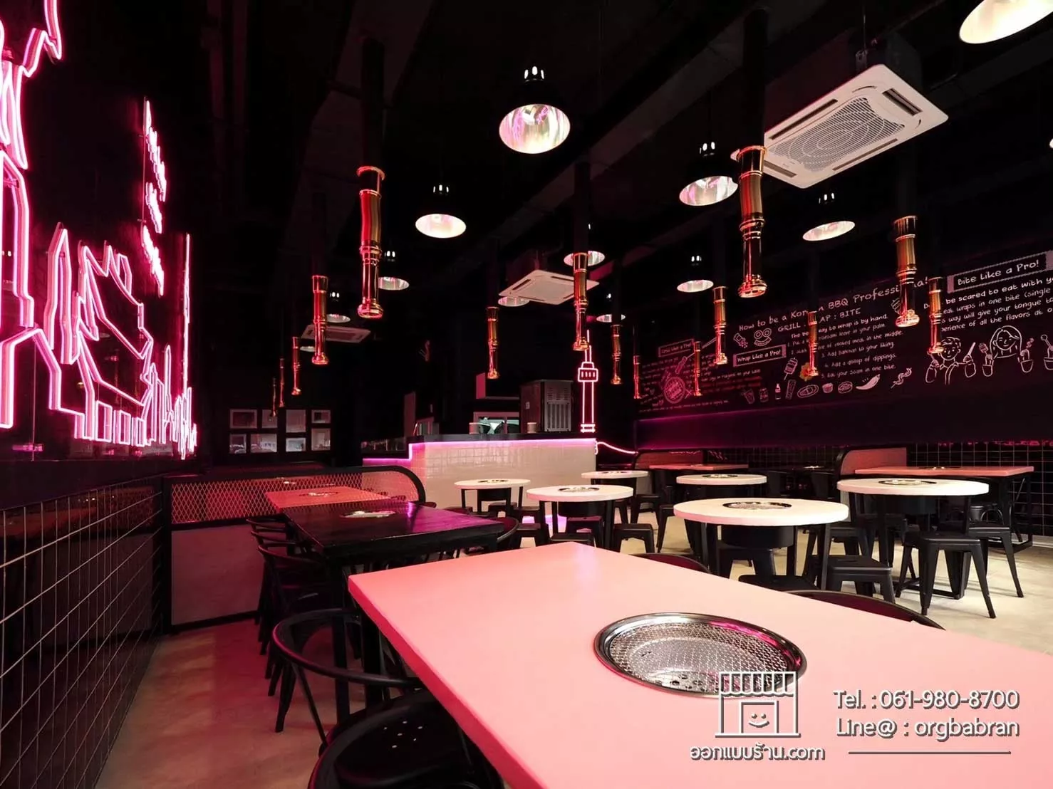 ออกแบบตกแต่งภายใน ร้านอาหาร ร้านปิ้งย่าง