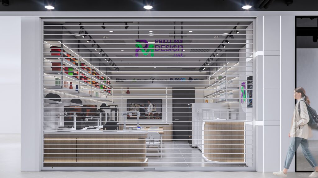ออกแบบร้านเครื่องปริ้น 3D