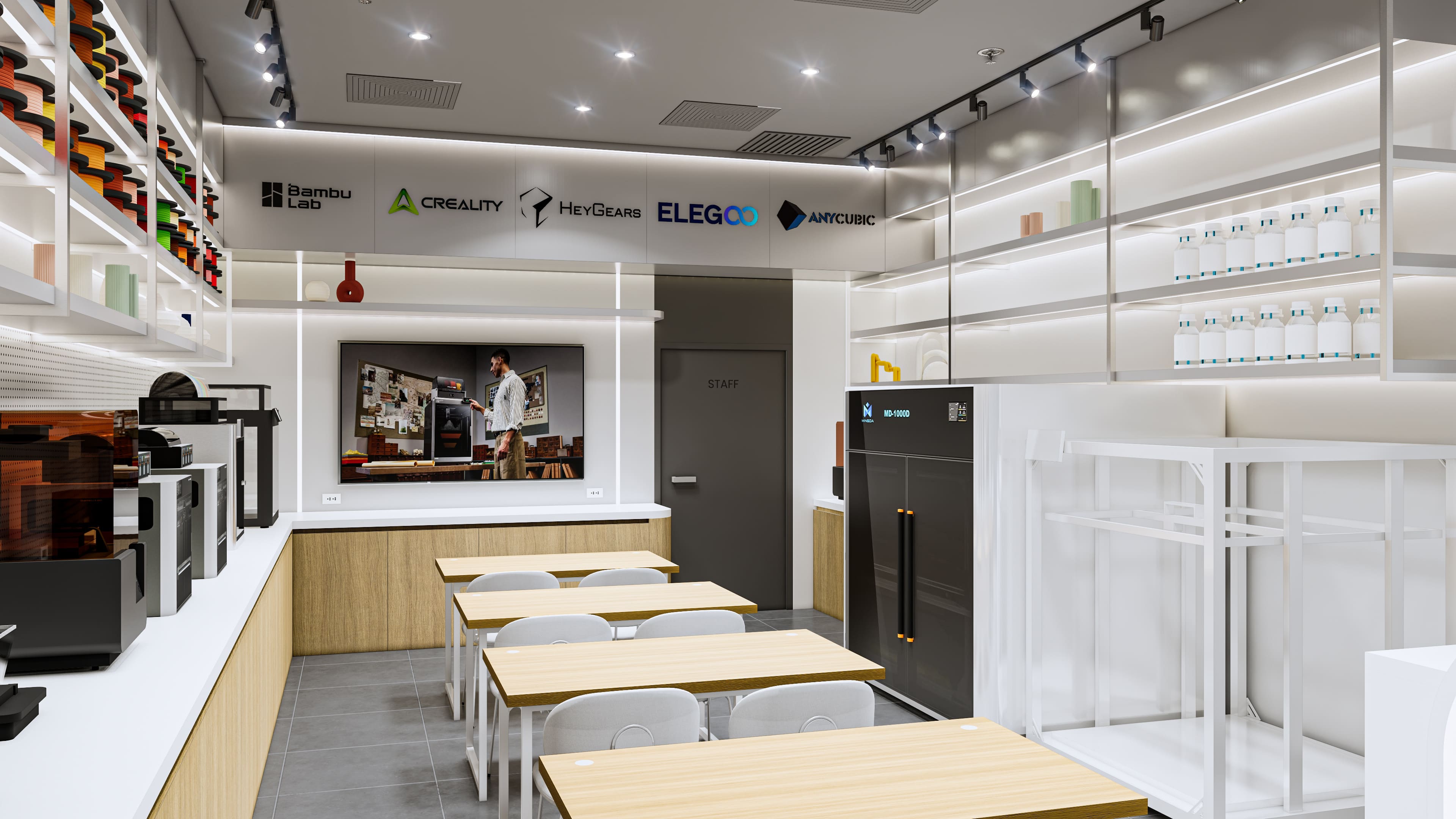 ออกแบบร้านเครื่องปริ้น 3D