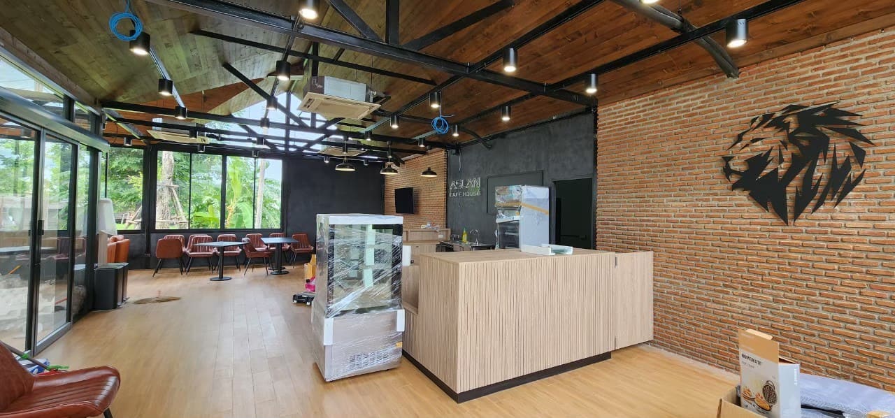 ตกแต่งร้านกาแฟ